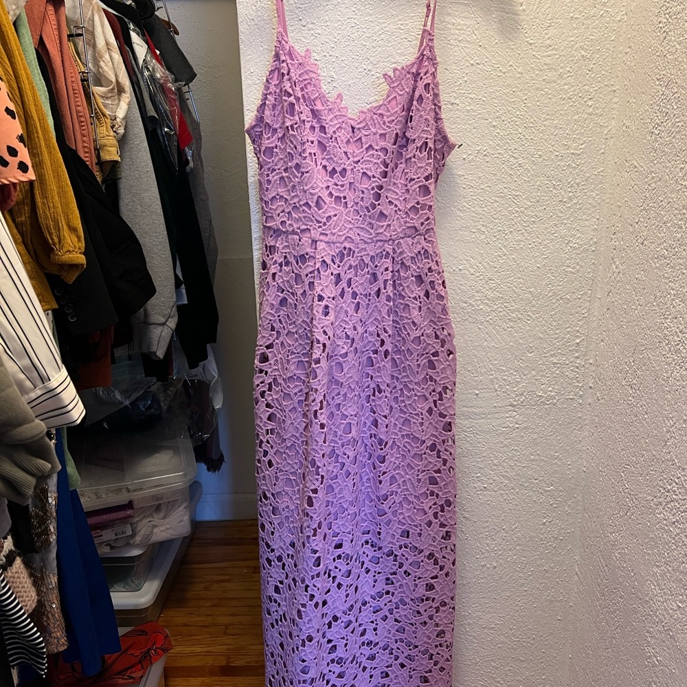 ASTR Lilac lace spaghetti strap dress Sz XS